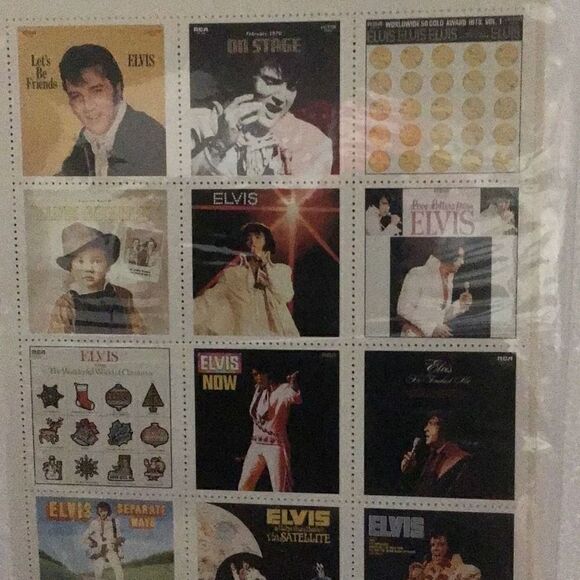 Elvis Presley label cover collector stamps  - Picture 2 of 7